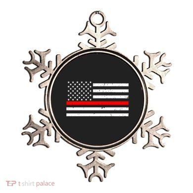 Cool Gift Firefighter Thin Red Line Flag Gift Ornament