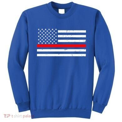 Cool Gift Firefighter Thin Red Line Flag Gift Sweatshirt