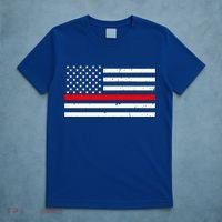 Cool Gift Firefighter Thin Red Line Flag Gift T-Shirt thumb 5