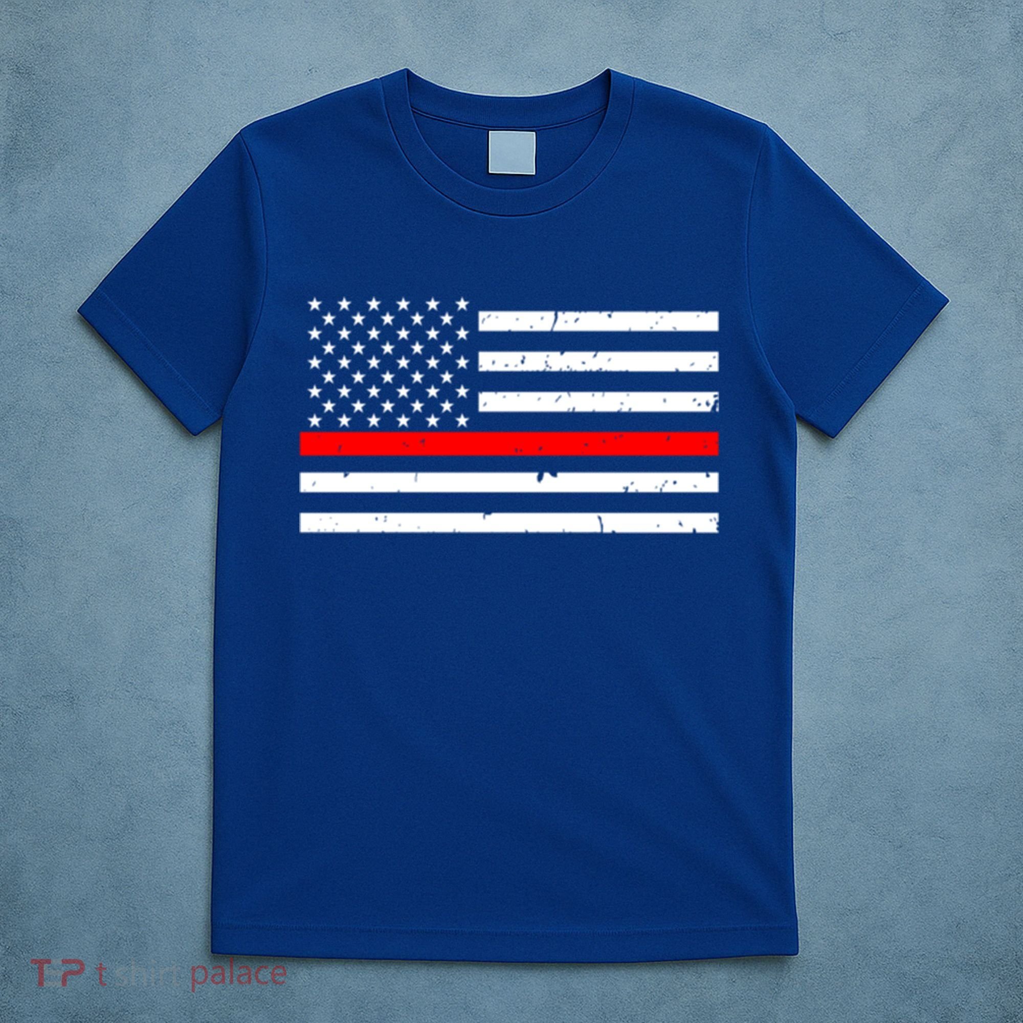Cool Gift Firefighter Thin Red Line Flag Gift T-Shirt