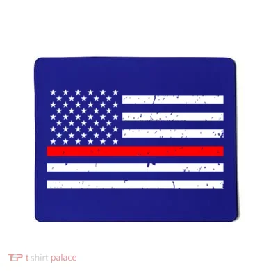 Cool Gift Firefighter Thin Red Line Flag Gift Mousepad