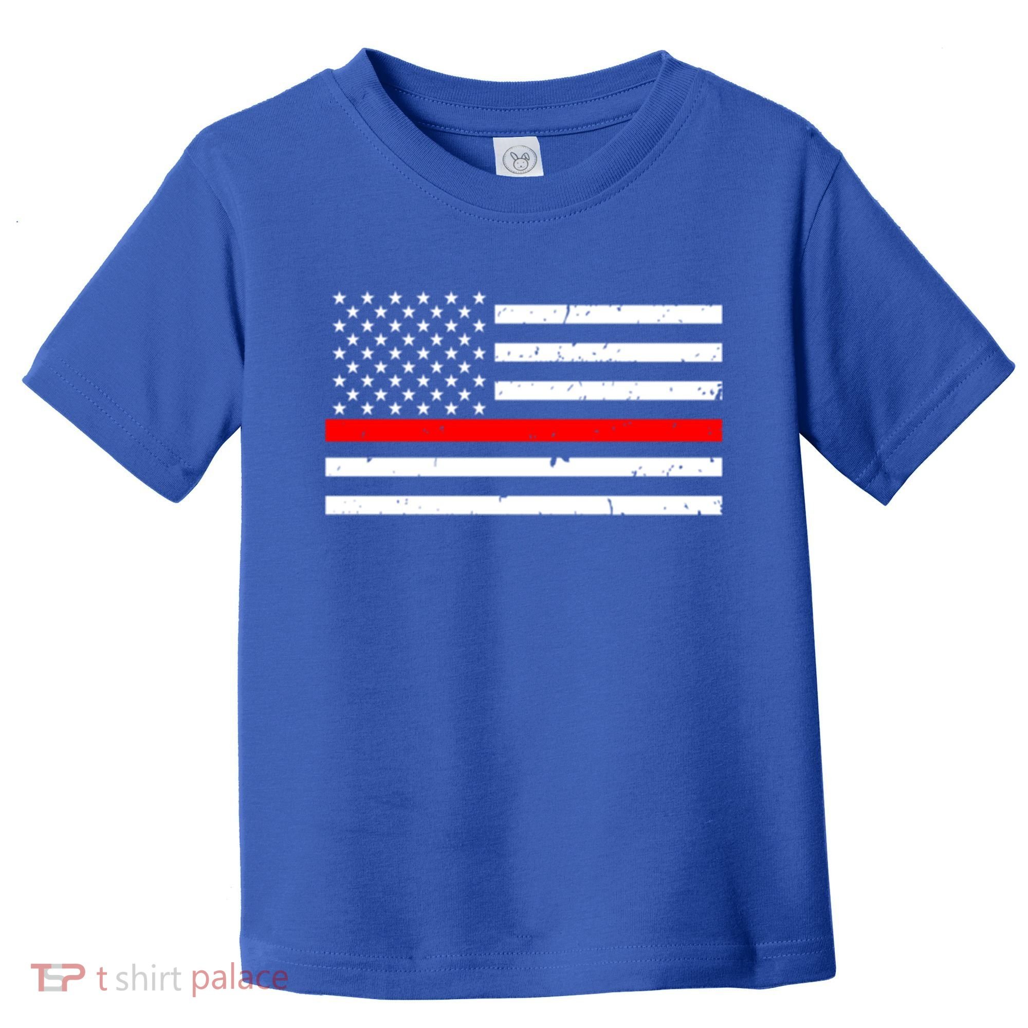 Cool Gift Firefighter Thin Red Line Flag Gift Toddler T-Shirt