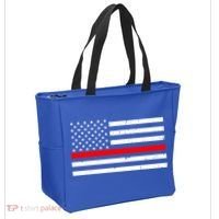 Cool Gift Firefighter Thin Red Line Flag Gift Tote Bag thumb 2