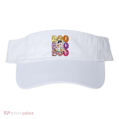 Cute Ghost Floral Boo Halloween Boy Girl Ghost Spooky Season Visor