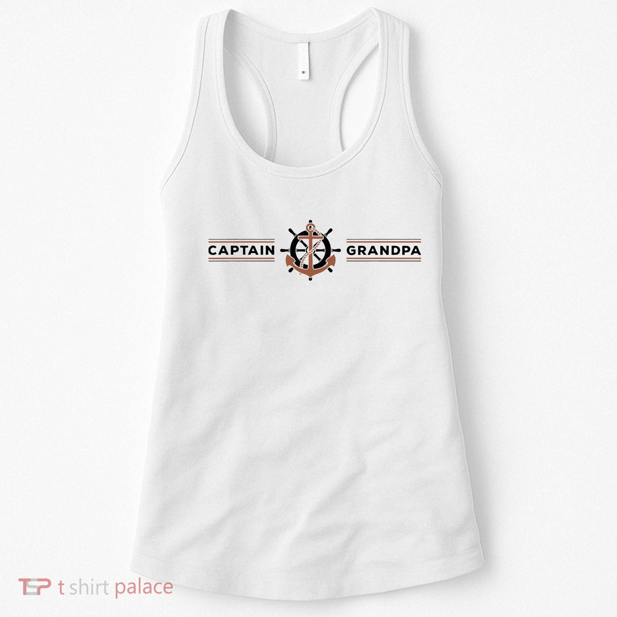 Captain Grandpa Family Grandchild Boating Women's Tank Top
