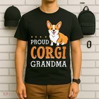 Corgi Grandma Funny Mother's Day Dog Lover Gift Proud T-Shirt thumb 6