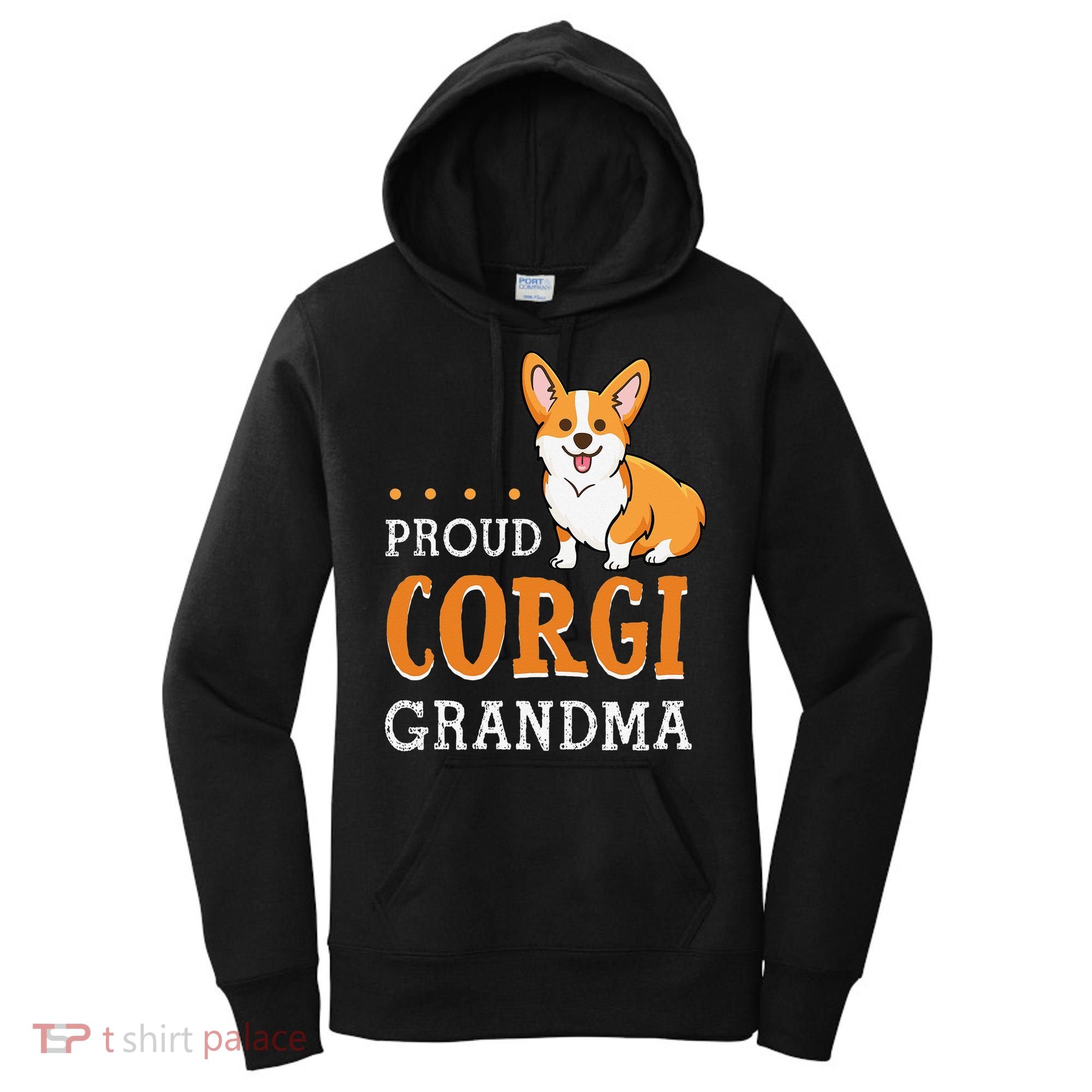 Corgi Grandma Funny Mother's Day Dog Lover Gift Proud Women's Hoodie