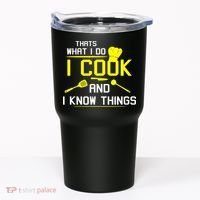 Chef Geek Food FUNNY I COOK AND I KNOW THINGS Tumbler thumb 0