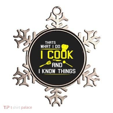 Chef Geek Food FUNNY I COOK AND I KNOW THINGS Ornament