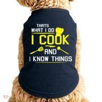 Chef Geek Food FUNNY I COOK AND I KNOW THINGS Doggie Tank thumb 0