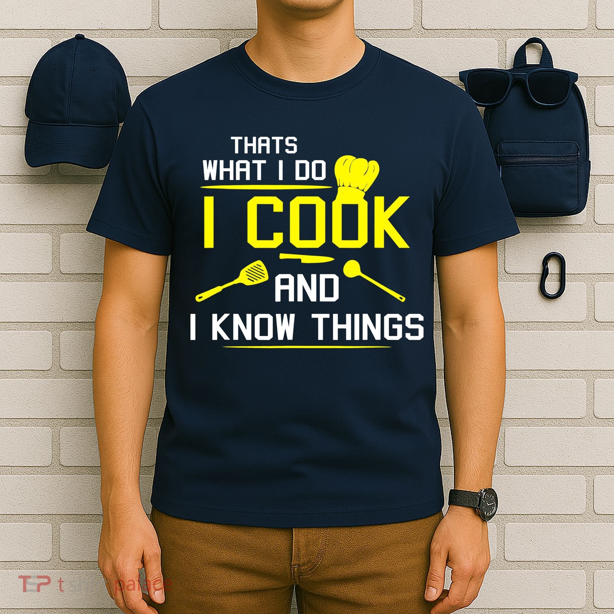 Chef Geek Food FUNNY I COOK AND I KNOW THINGS T-Shirt