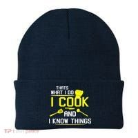 Chef Geek Food FUNNY I COOK AND I KNOW THINGS Beanie thumb 0