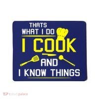Chef Geek Food FUNNY I COOK AND I KNOW THINGS Mousepad thumb 0