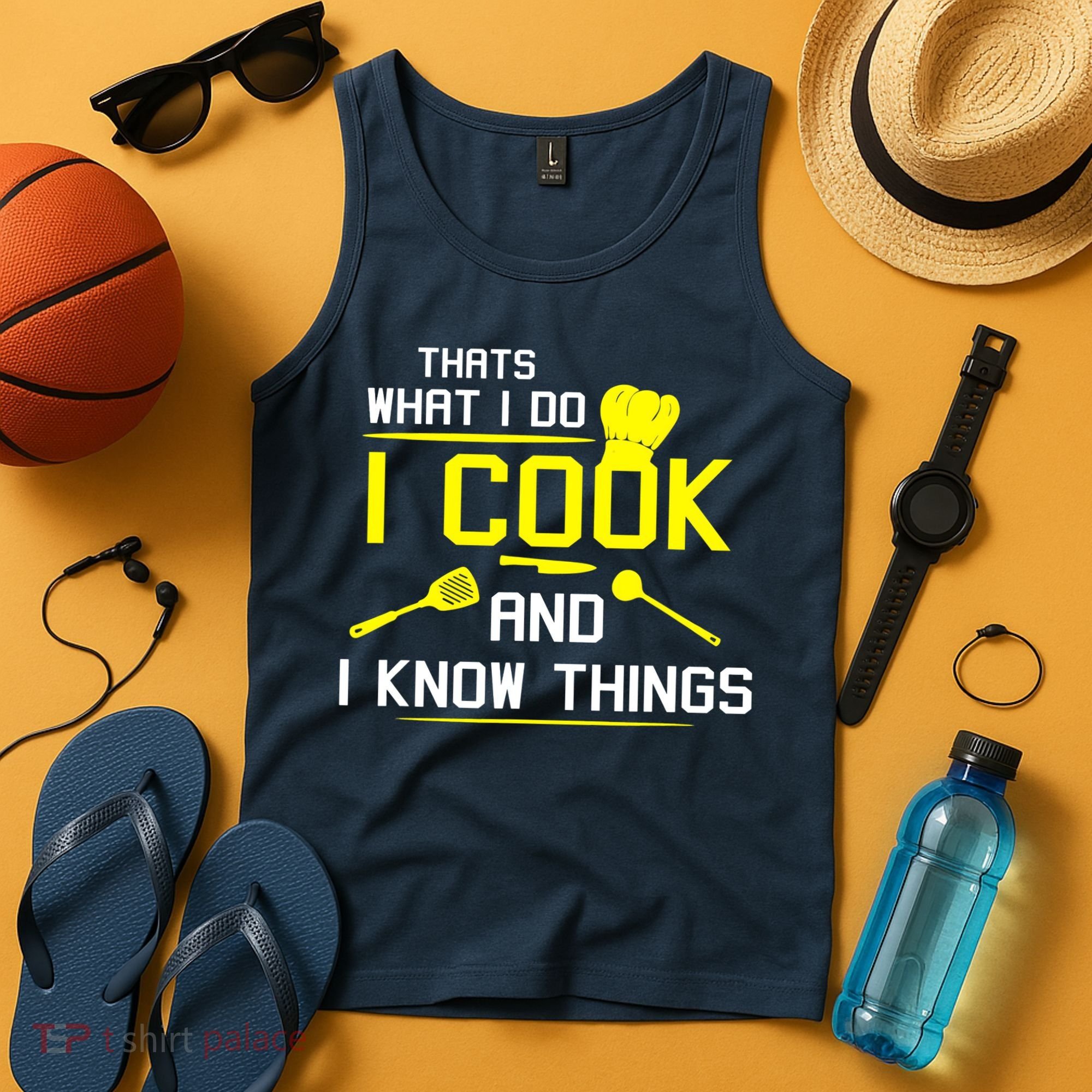 Chef Geek Food FUNNY I COOK AND I KNOW THINGS Tank Top