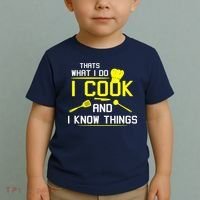 Chef Geek Food FUNNY I COOK AND I KNOW THINGS Toddler T-Shirt thumb 2