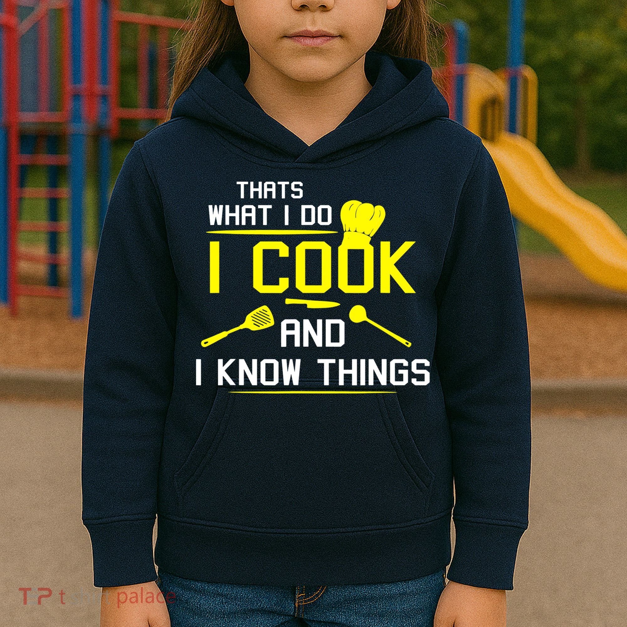 Chef Geek Food FUNNY I COOK AND I KNOW THINGS Kids Hoodie