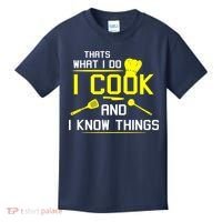 Chef Geek Food FUNNY I COOK AND I KNOW THINGS Kids T-Shirt thumb 0