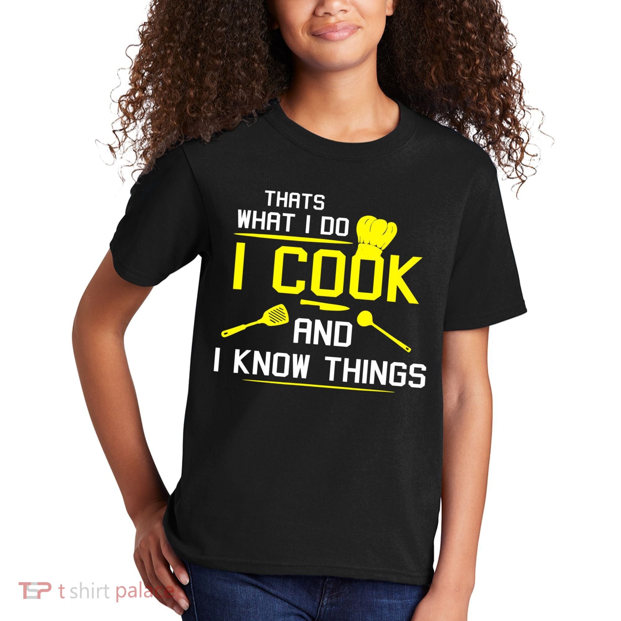 Chef Geek Food FUNNY I COOK AND I KNOW THINGS Kids T-Shirt