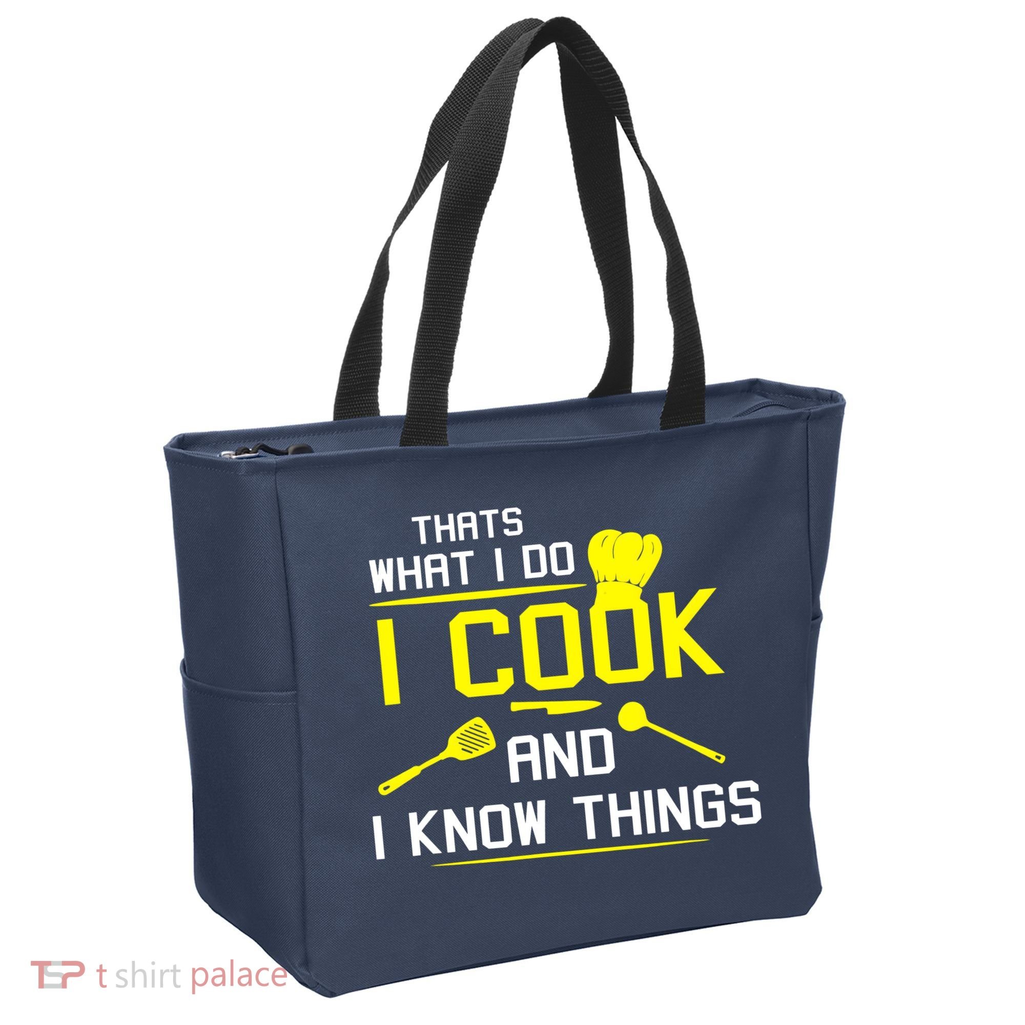 Chef Geek Food FUNNY I COOK AND I KNOW THINGS Tote Bag