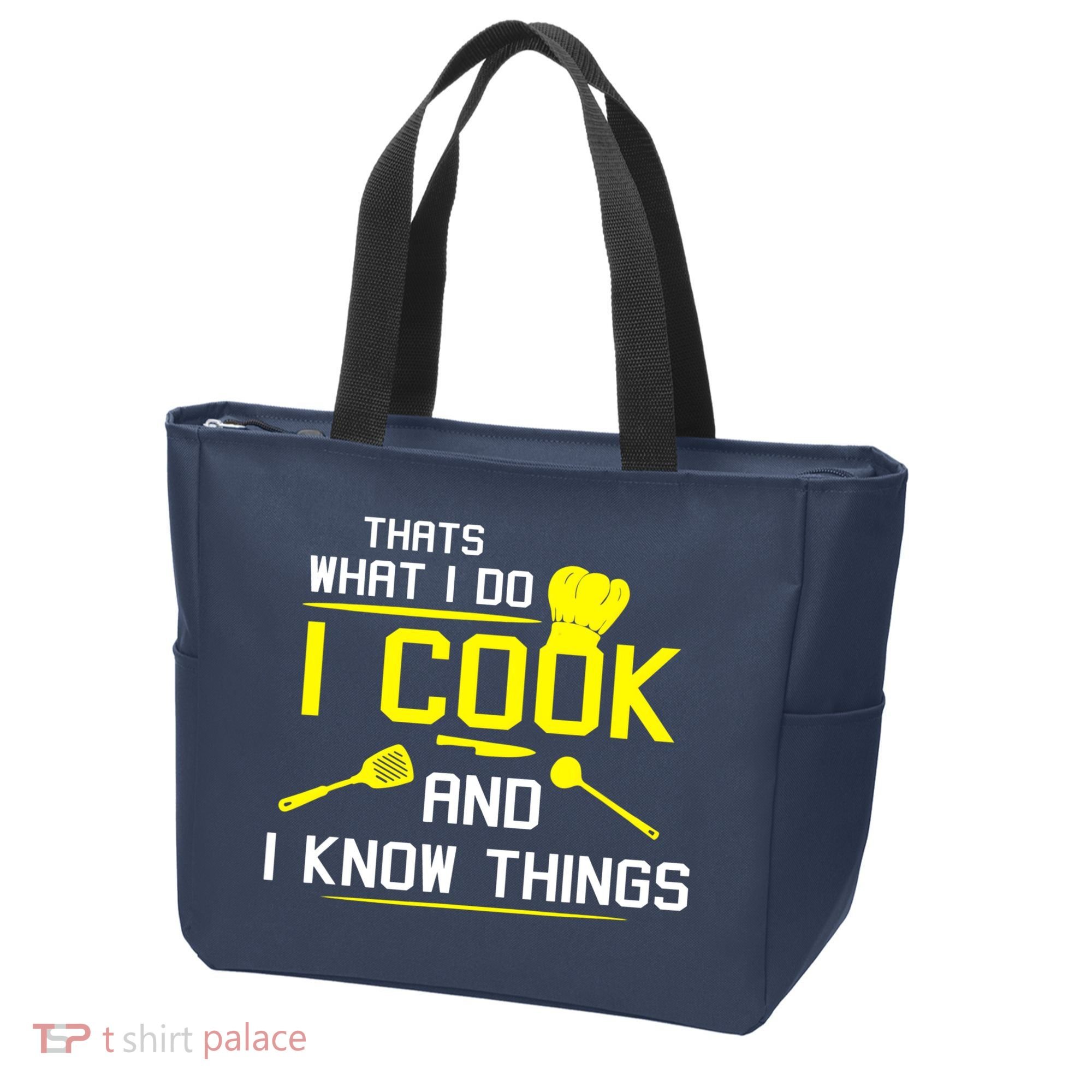 Chef Geek Food FUNNY I COOK AND I KNOW THINGS Tote Bag