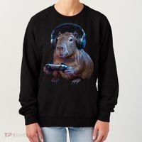 Capybara Gaming - Funny Gamer Capybara  Women's Sweatshirt thumb 0
