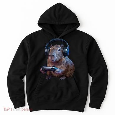 Capybara Gaming - Funny Gamer Capybara  Hoodie