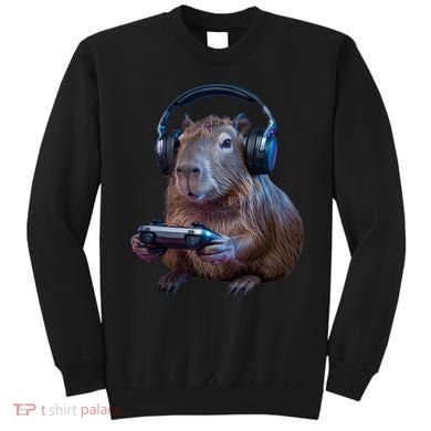 Capybara Gaming - Funny Gamer Capybara  Sweatshirt