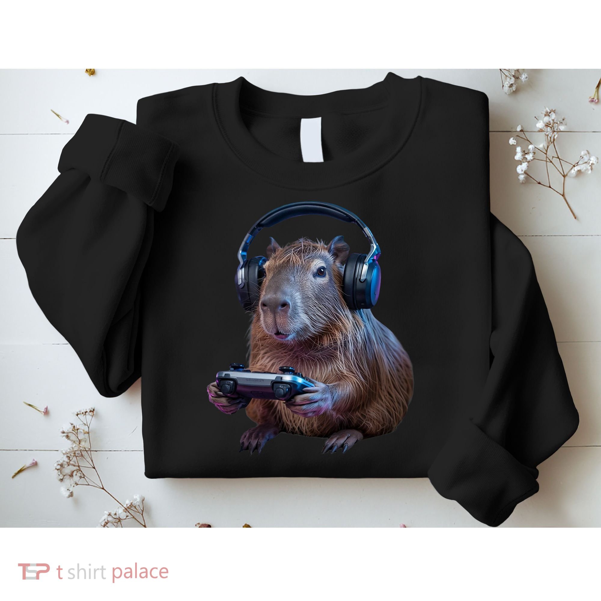 Capybara Gaming - Funny Gamer Capybara  Sweatshirt
