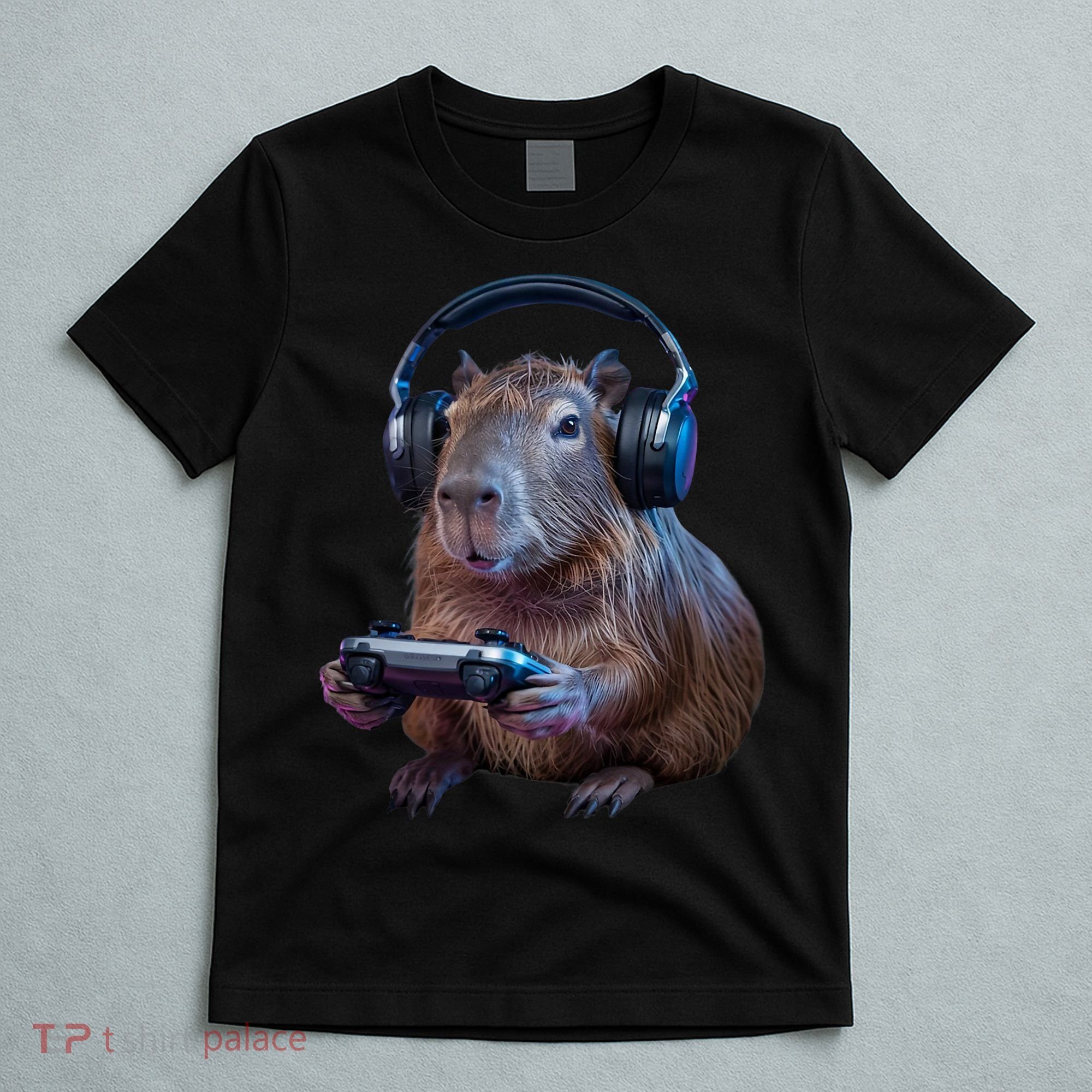Capybara Gaming - Funny Gamer Capybara  T-Shirt