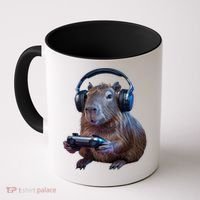 Capybara Gaming - Funny Gamer Capybara  Coffee Mug thumb 0