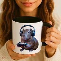 Capybara Gaming - Funny Gamer Capybara  Coffee Mug thumb 3