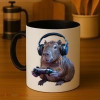Capybara Gaming - Funny Gamer Capybara  Coffee Mug thumb 4