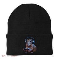 Capybara Gaming - Funny Gamer Capybara  Beanie thumb 0
