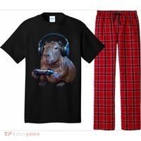 Capybara Gaming - Funny Gamer Capybara  Pajama Set thumb 0