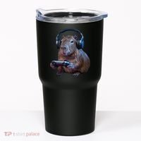Capybara Gaming - Funny Gamer Capybara  Tumbler thumb 0