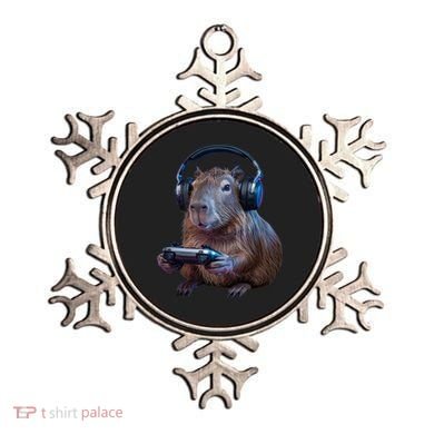 Capybara Gaming - Funny Gamer Capybara  Ornament