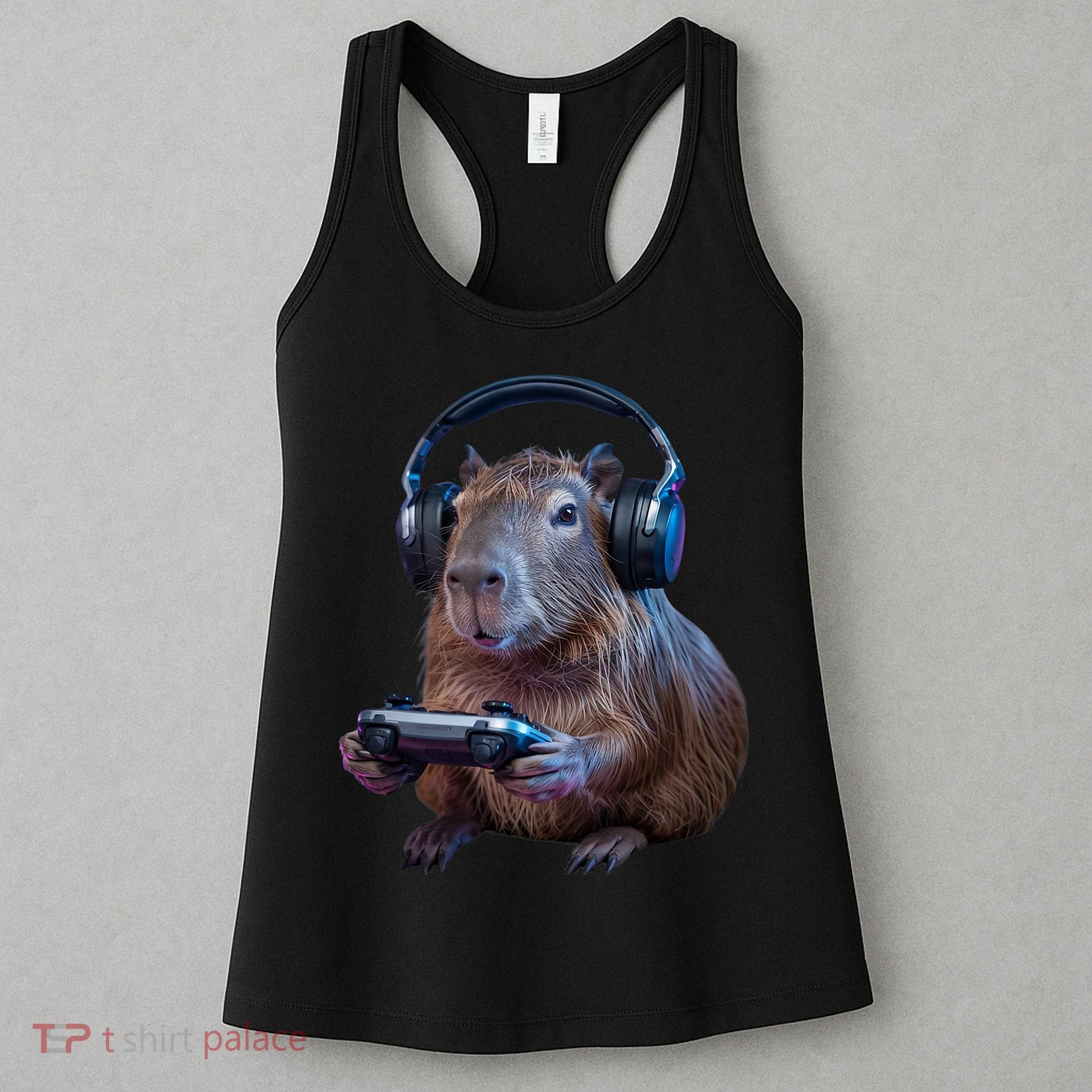 Capybara Gaming - Funny Gamer Capybara  Women's Tank Top