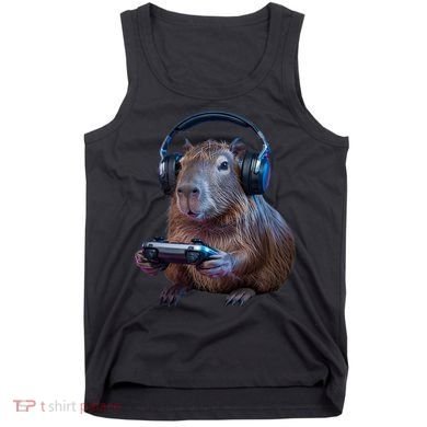 Capybara Gaming - Funny Gamer Capybara  Tank Top