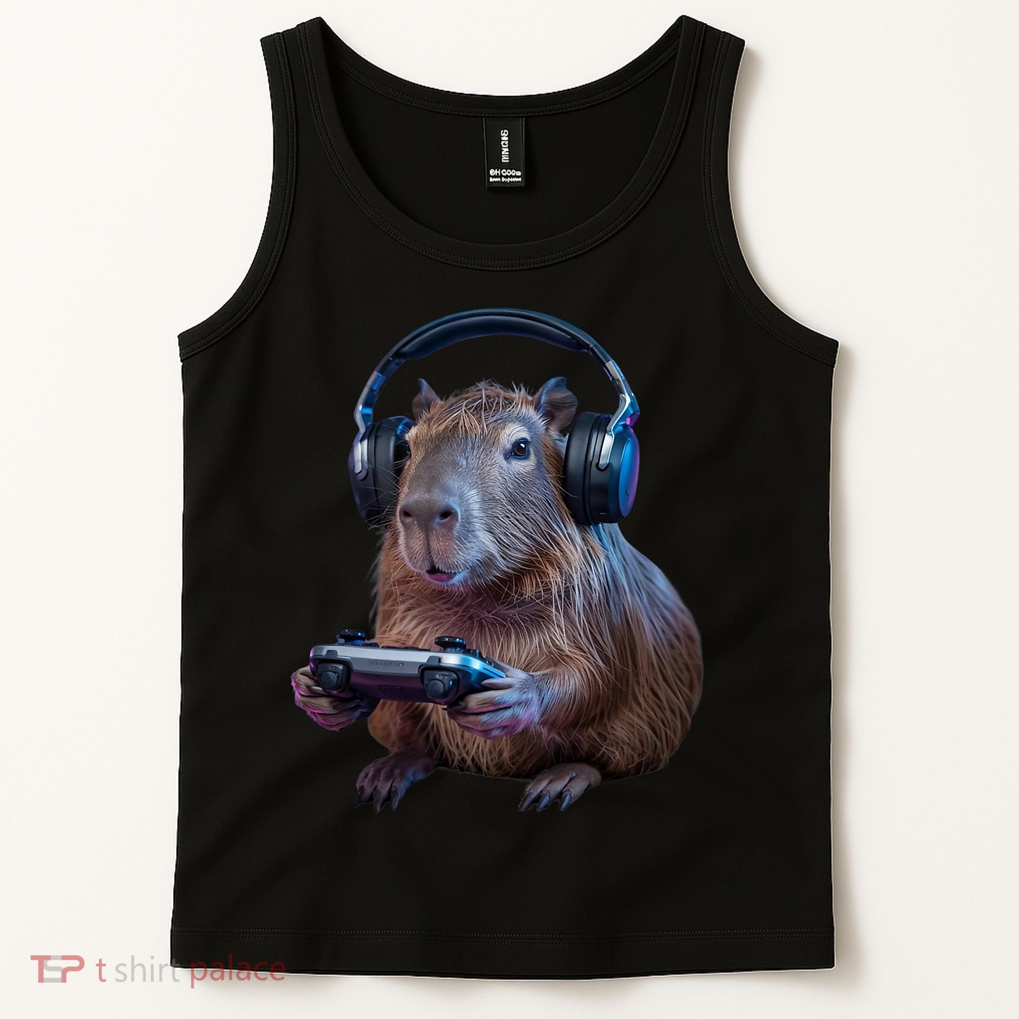 Capybara Gaming - Funny Gamer Capybara  Tank Top
