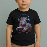 Capybara Gaming - Funny Gamer Capybara  Toddler T-Shirt thumb 2