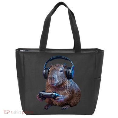 Capybara Gaming - Funny Gamer Capybara  Tote Bag