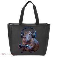 Capybara Gaming - Funny Gamer Capybara  Tote Bag thumb 0