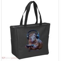 Capybara Gaming - Funny Gamer Capybara  Tote Bag thumb 2