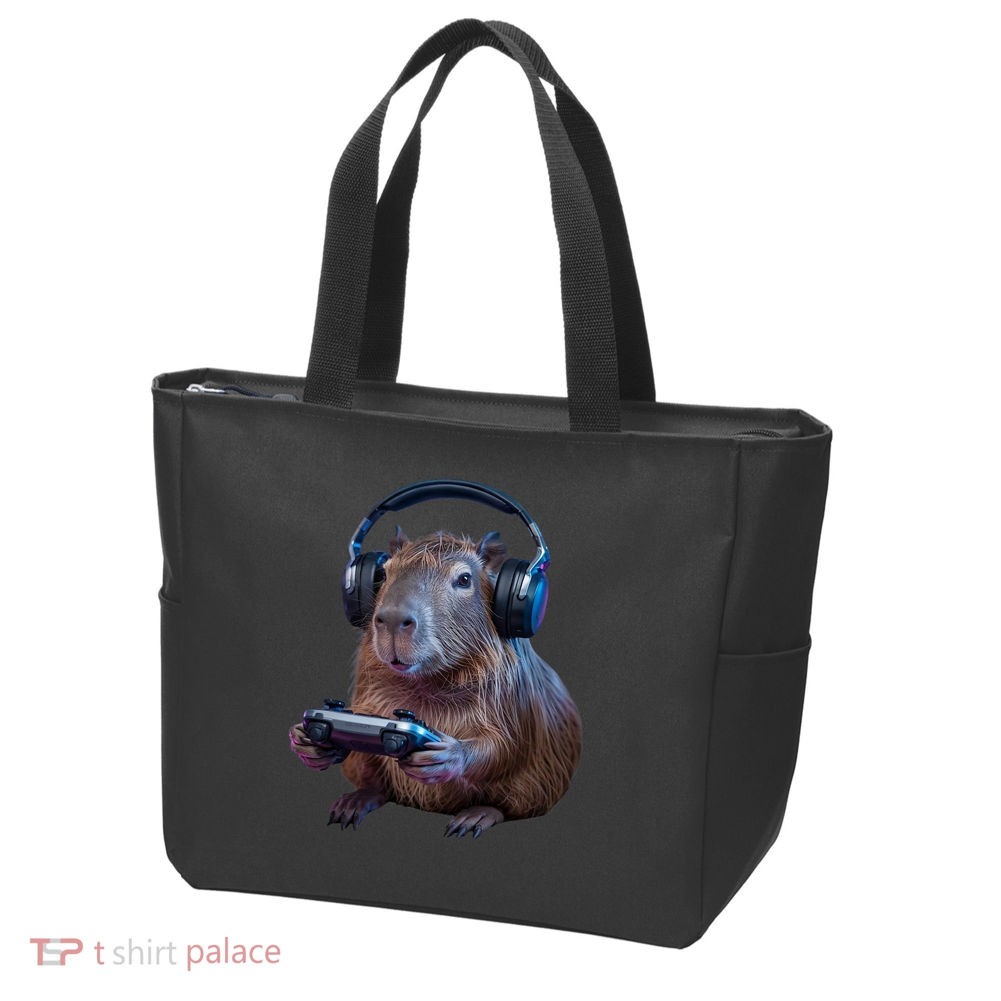 Capybara Gaming - Funny Gamer Capybara  Tote Bag