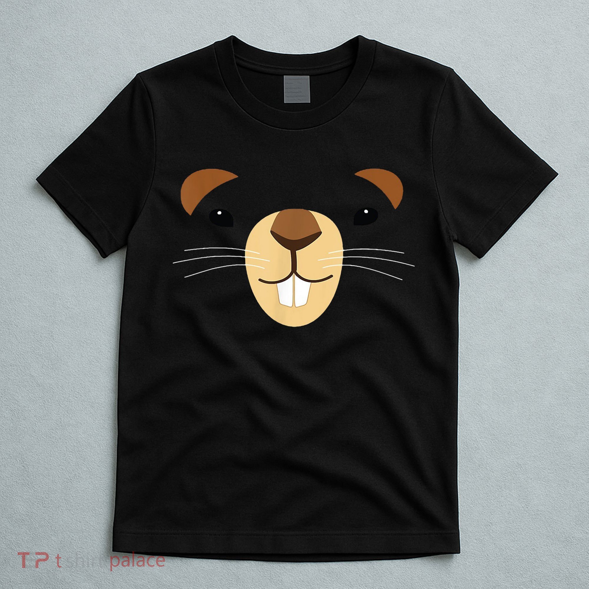 Cute Groundhog Face T-Shirt