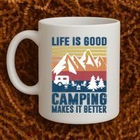 Camping Gifts For Camper Camping Makes It Better Coffee Mug thumb 2