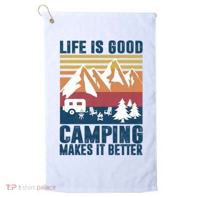 Camping Gifts For Camper Camping Makes It Better Golf Towel