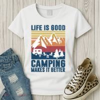 Camping Gifts For Camper Camping Makes It Better Women's T-Shirt thumb 3