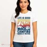 Camping Gifts For Camper Camping Makes It Better Women's T-Shirt thumb 4