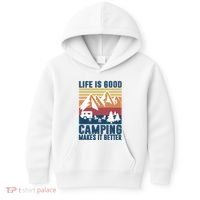 Camping Gifts For Camper Camping Makes It Better Kids Hoodie thumb 0
